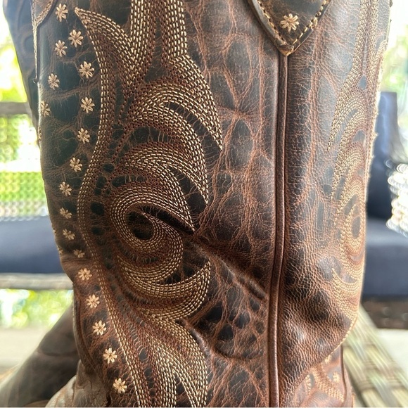 Old Gringo Men’s Brown Embroidered Leather Vencida Western Boot Size 9 1/2 D - Picture 3 of 14